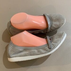 Cole Haan Light Gray Perforated Flats​​